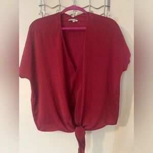 Burgundy Lucky Brand top S